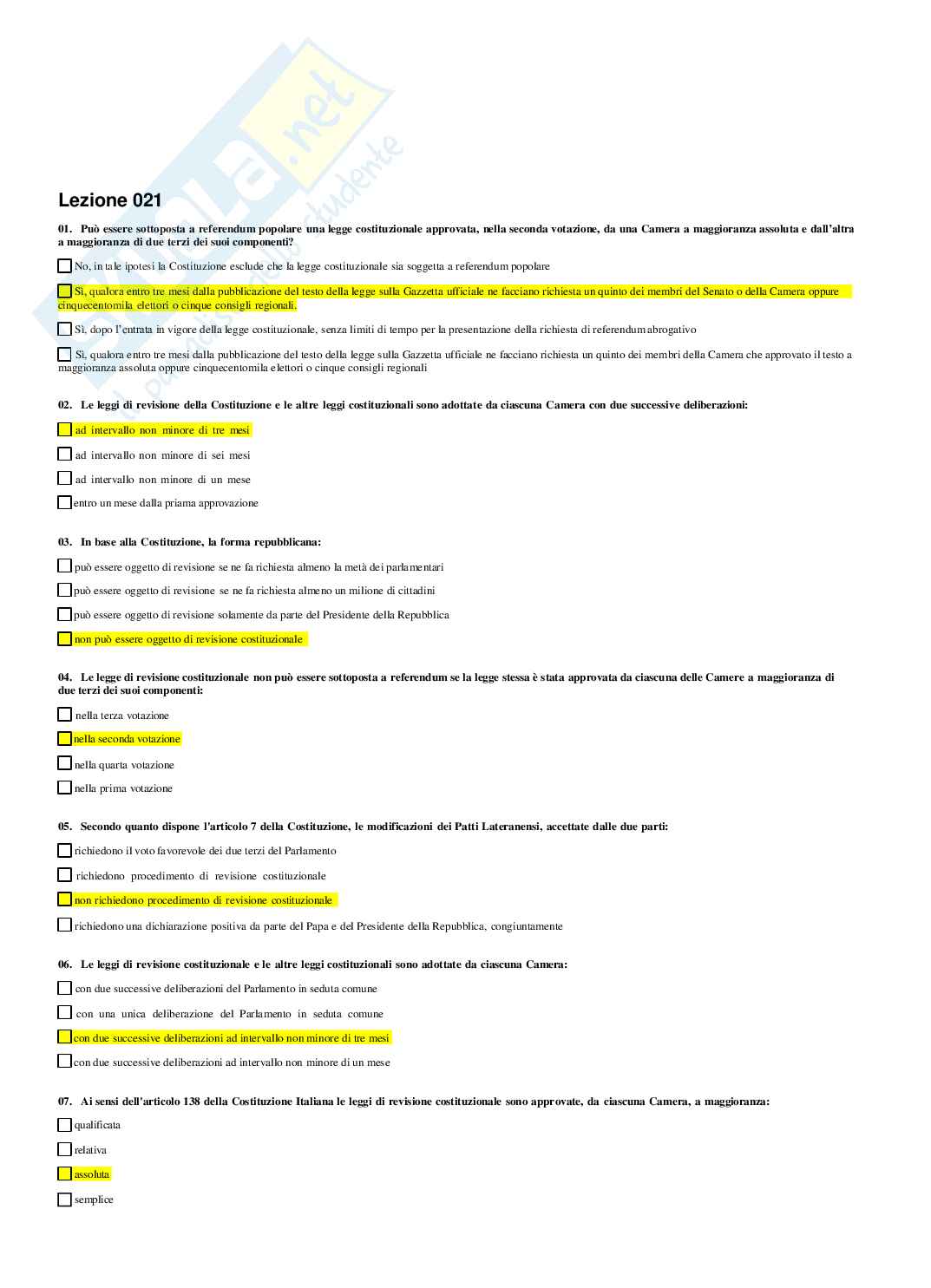 Diritto costituzionale Pag. 16