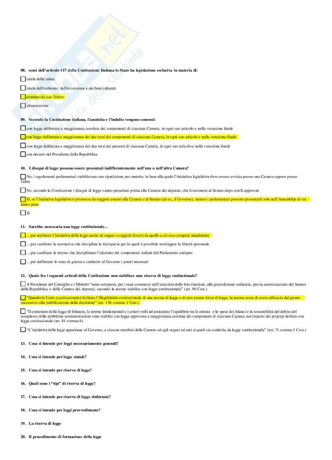 Diritto costituzionale Pag. 21