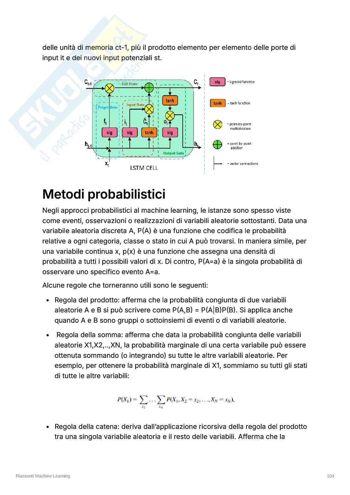 Appunti esame Machine Learning – Deep Learning, CNN, Autoencoder, RNN Pag. 16