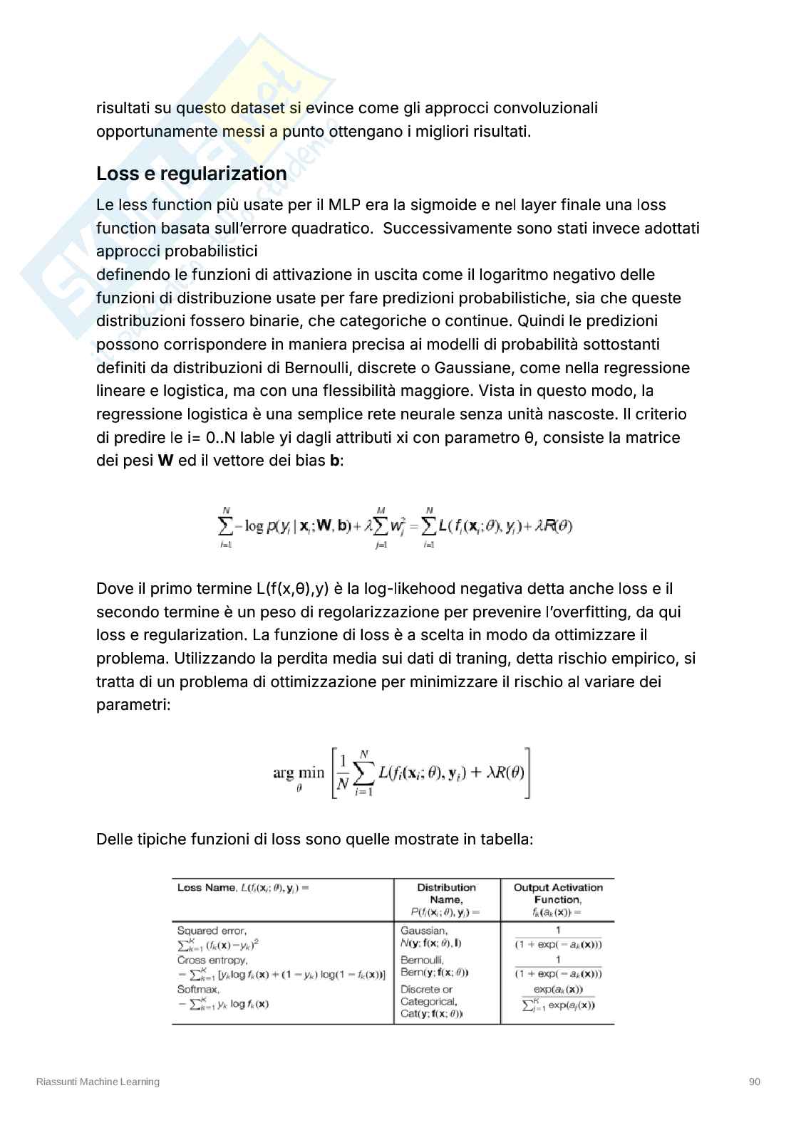 Appunti esame Machine Learning – Deep Learning, CNN, Autoencoder, RNN Pag. 2