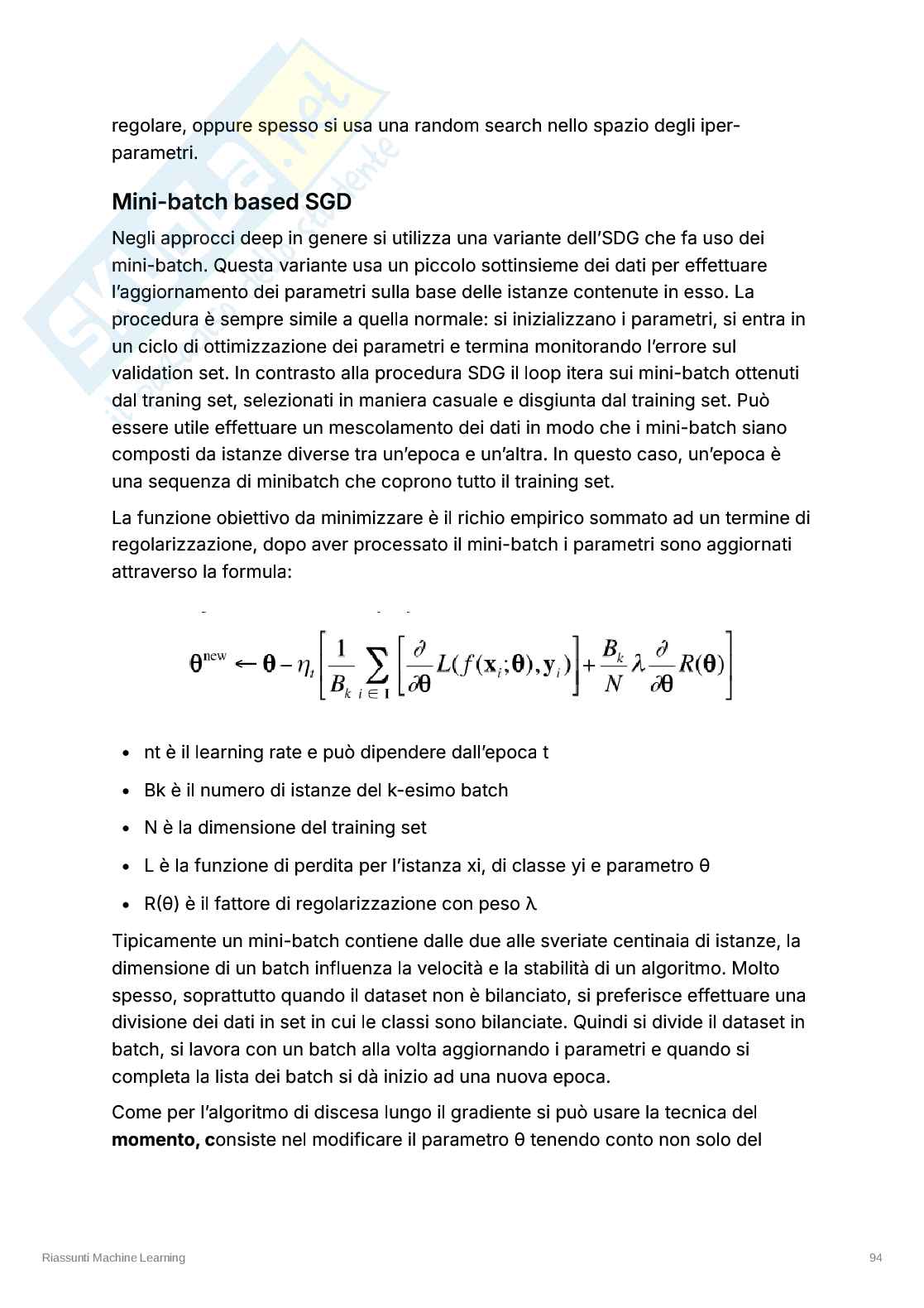 Appunti esame Machine Learning – Deep Learning, CNN, Autoencoder, RNN Pag. 6