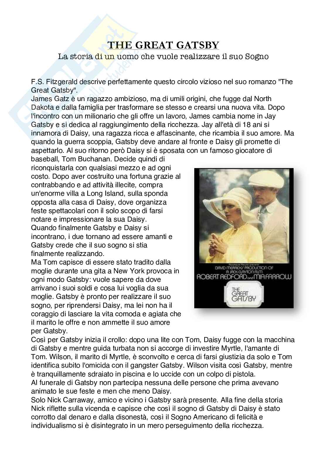 American Dream, la storia di un Sogno - Tesina per Liceo scientifico Pag. 6