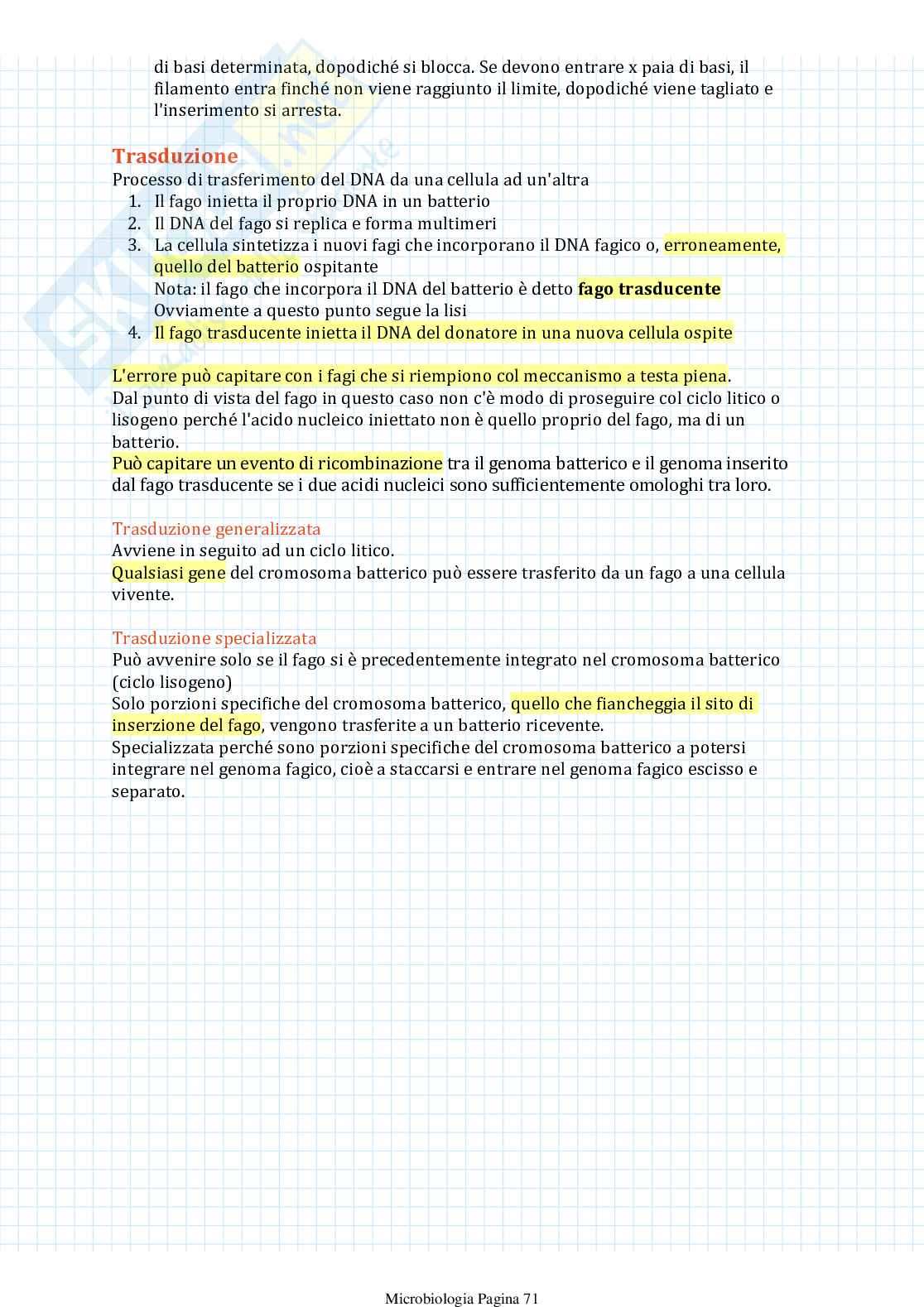 Appunti di Microbiologia Pag. 71