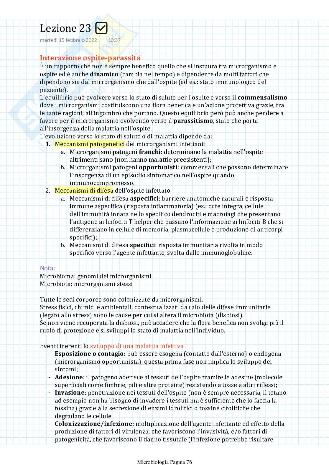 Appunti di Microbiologia Pag. 76