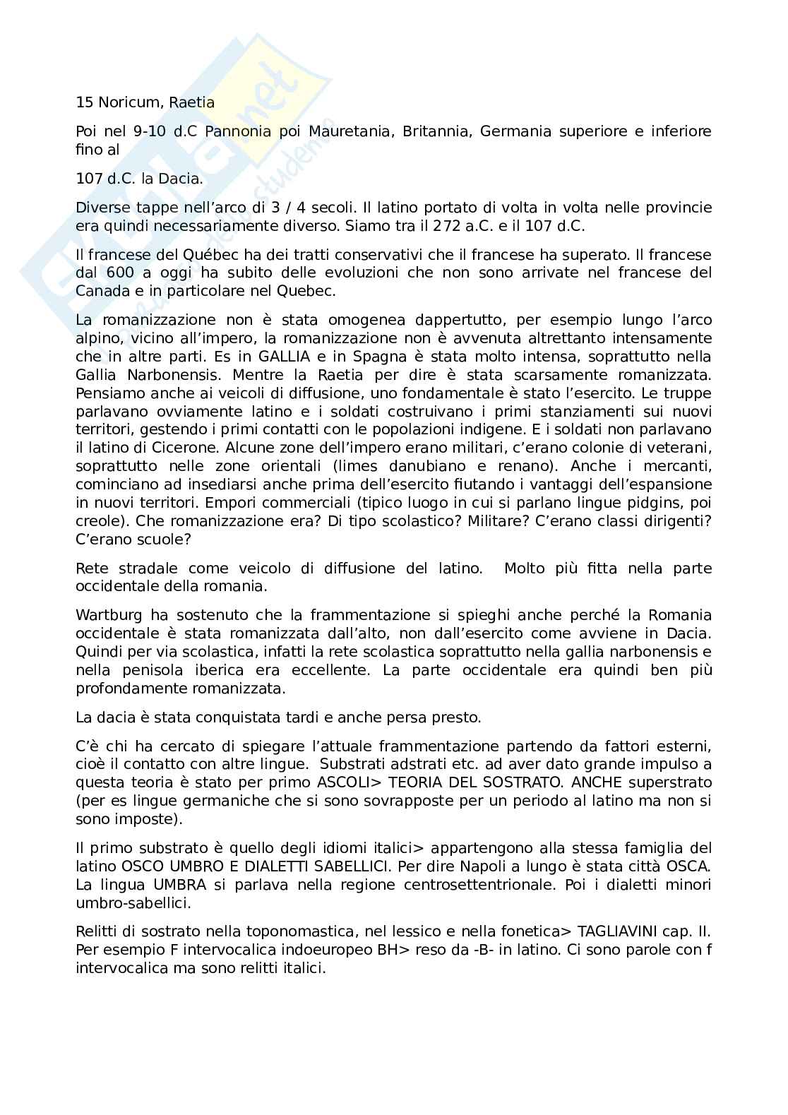 Appunti modulo A e parzialmente B di Filologia romanza Pag. 11