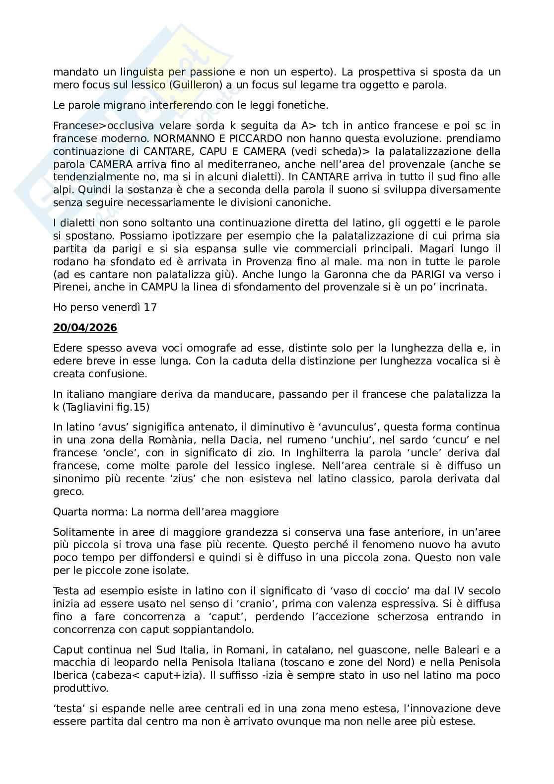 Appunti modulo A e parzialmente B di Filologia romanza Pag. 16