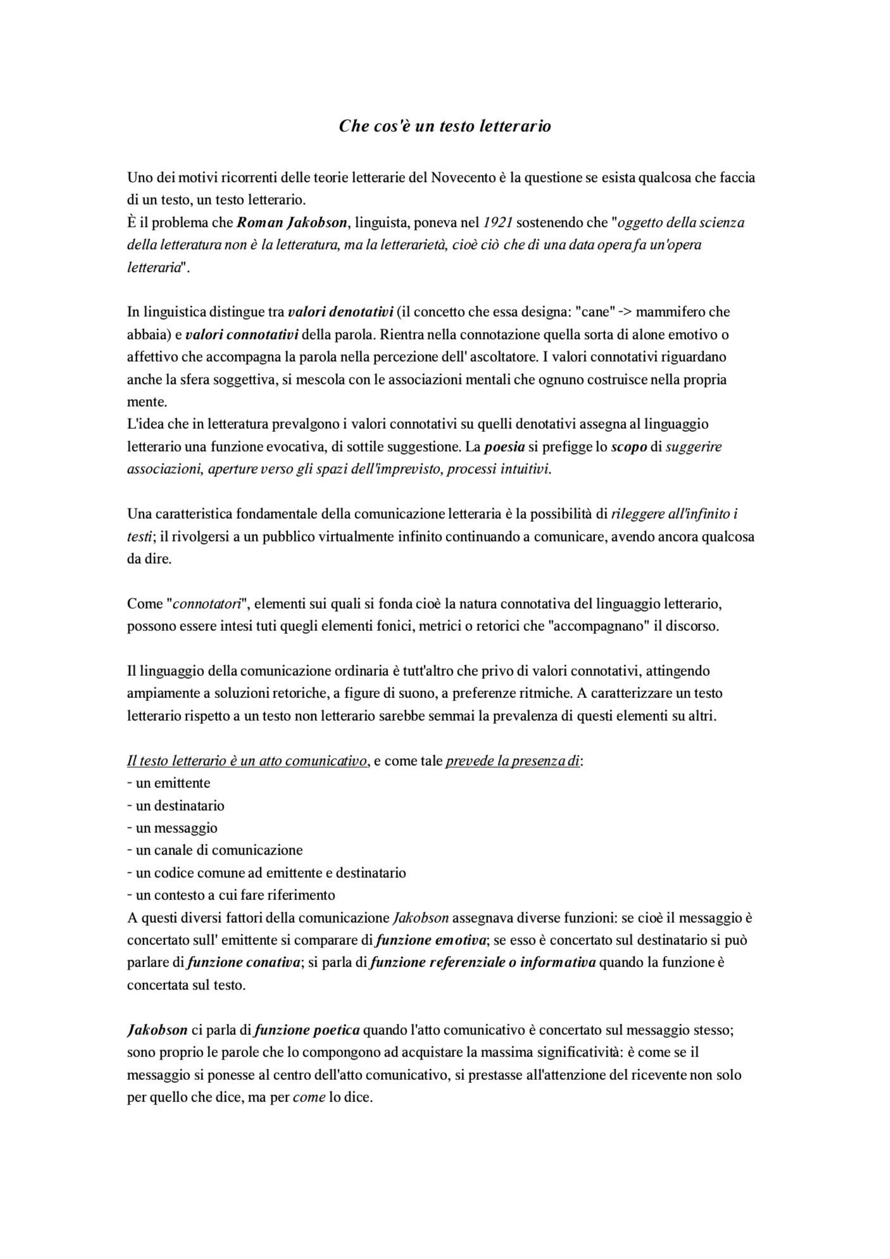 Che Cos è La Letteratura Italiana