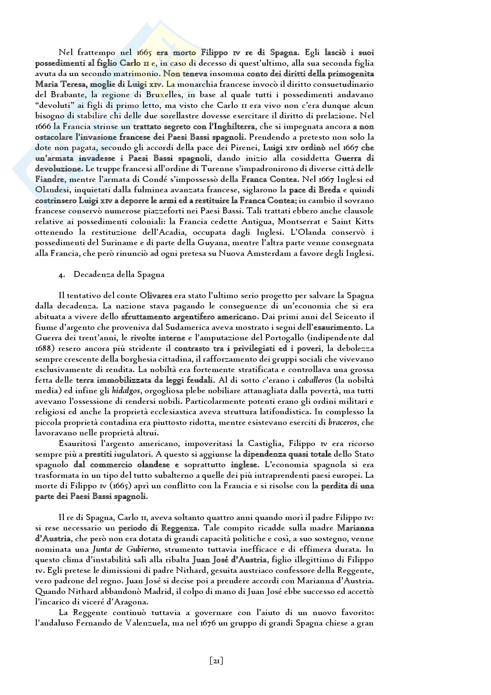 Riassunto esame del Manuale di storia moderna. L' età moderna (1660-1815) di Ricuperati, Ieva, prof. Carpanetto Pag. 21