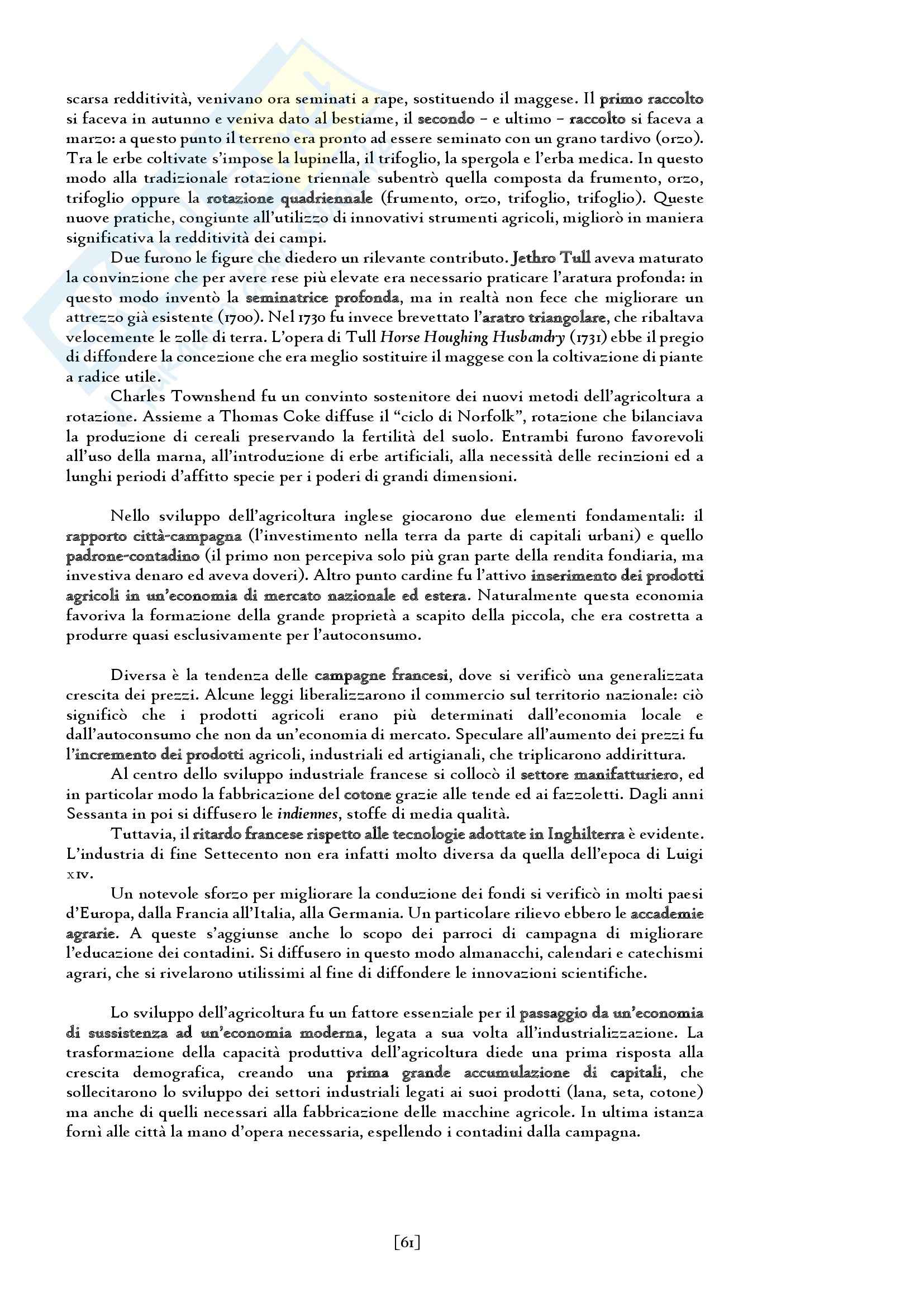 Riassunto esame del Manuale di storia moderna. L' età moderna (1660-1815) di Ricuperati, Ieva, prof. Carpanetto Pag. 61