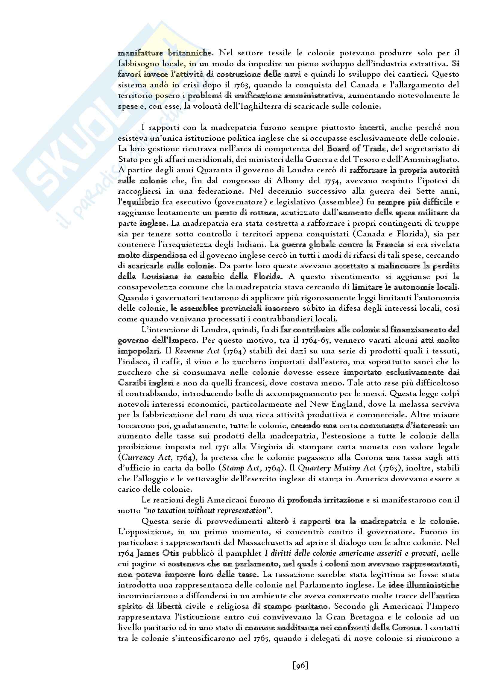 Riassunto esame del Manuale di storia moderna. L' età moderna (1660-1815) di Ricuperati, Ieva, prof. Carpanetto Pag. 96