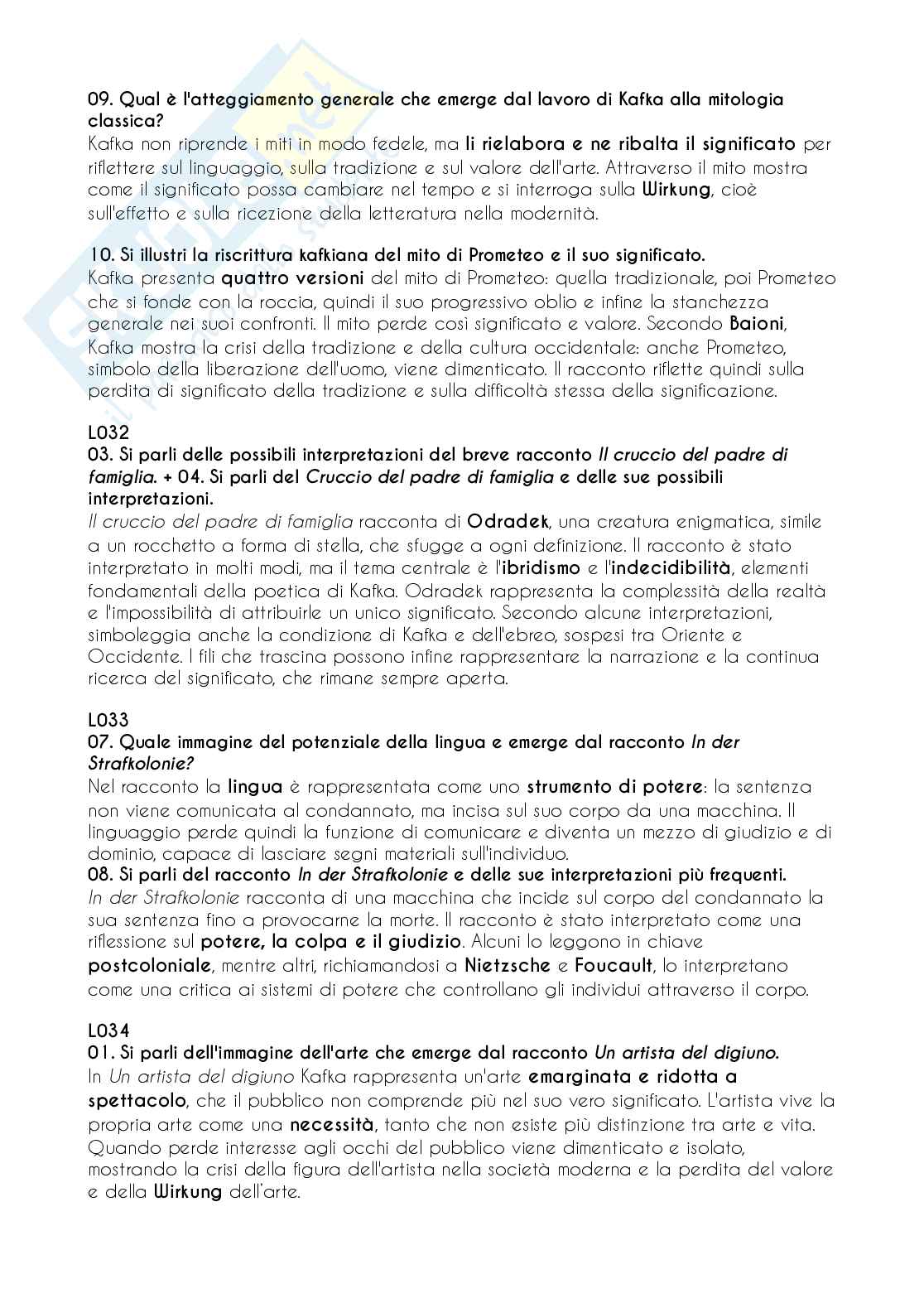 Domande aperte - Letteratura tedesca 4 Pag. 11