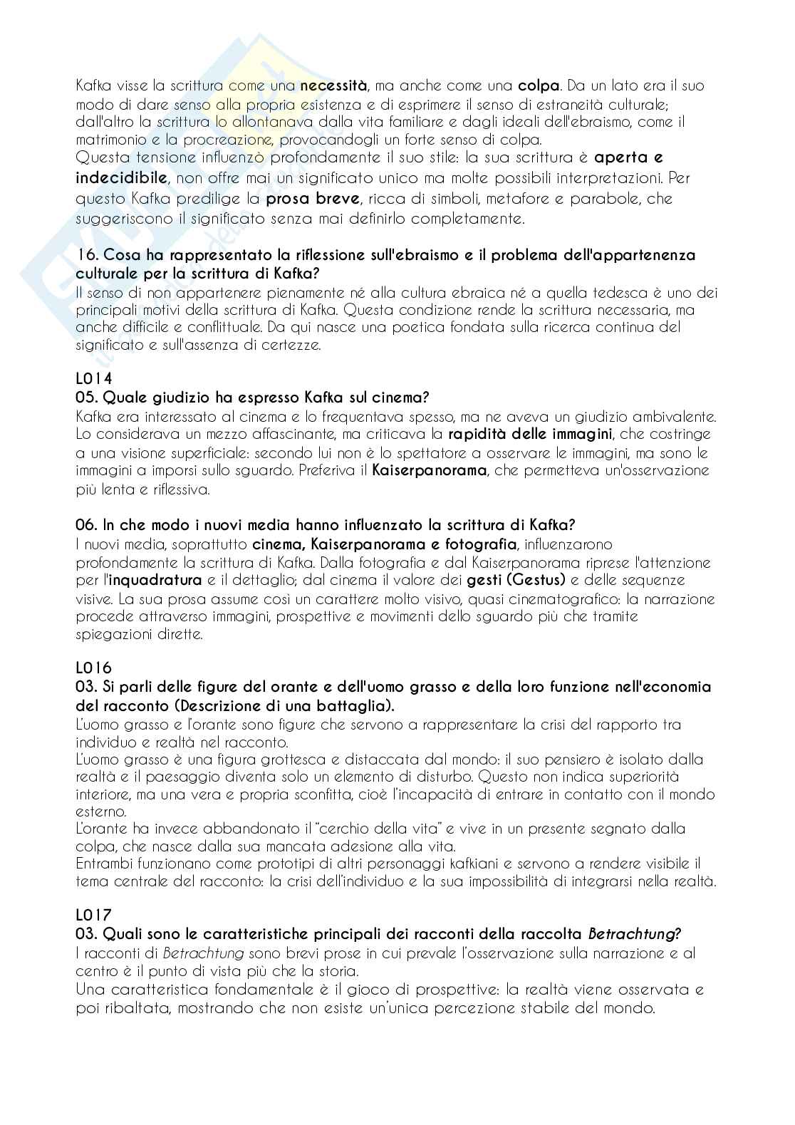 Domande aperte - Letteratura tedesca 4 Pag. 6