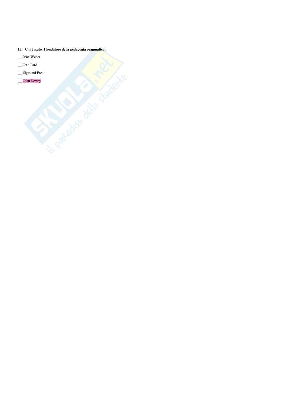 Paniere Didattica e pedagogia speciale (2026) - Risposte multiple corrette Pag. 76