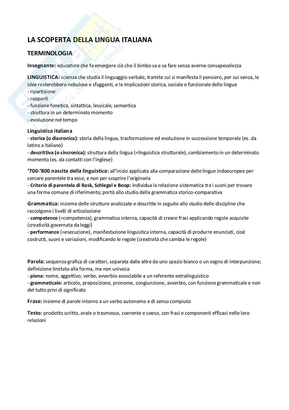 Linguistica italiana con laboratorio (B024295) - Kit completo, teoria e preparazione esame | SFP Notes Vol. 25 Pag. 1