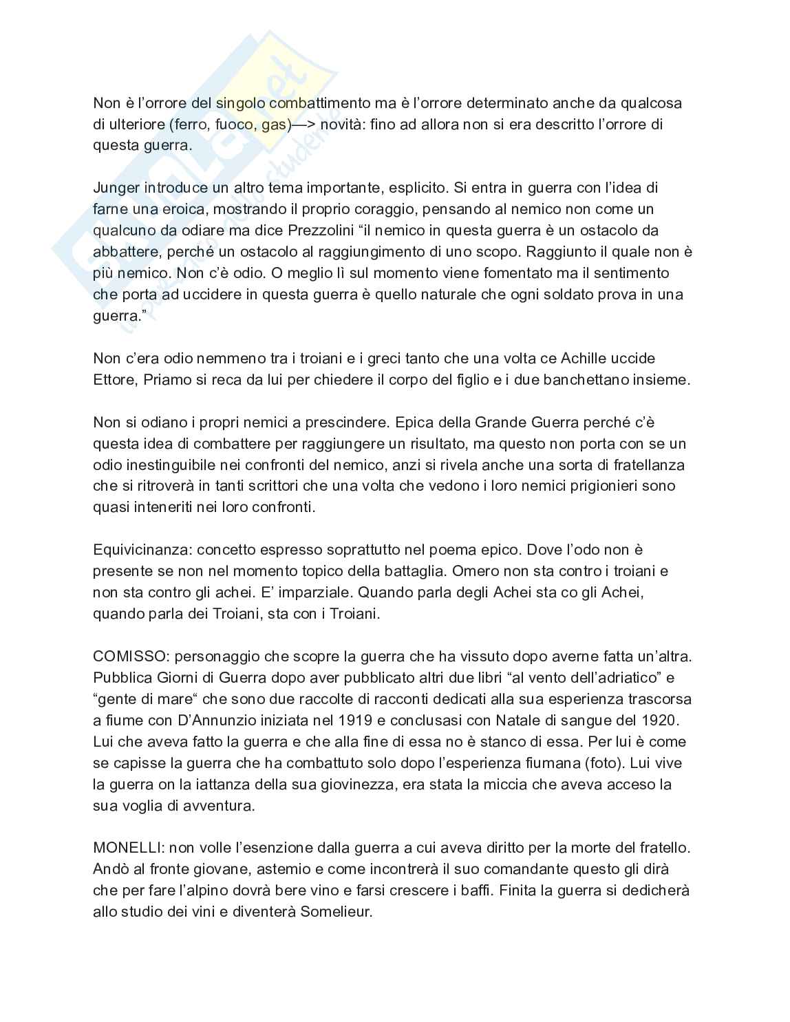 Letteratura italiana contemporanea Pag. 26