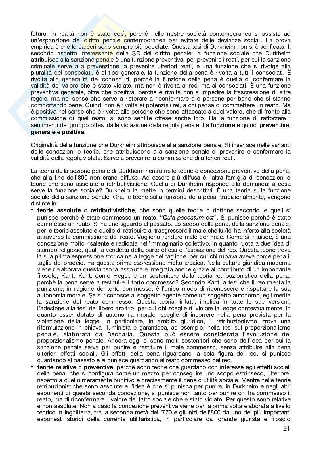 Sociologia del diritto e delle professioni legali - Appunti Pag. 21