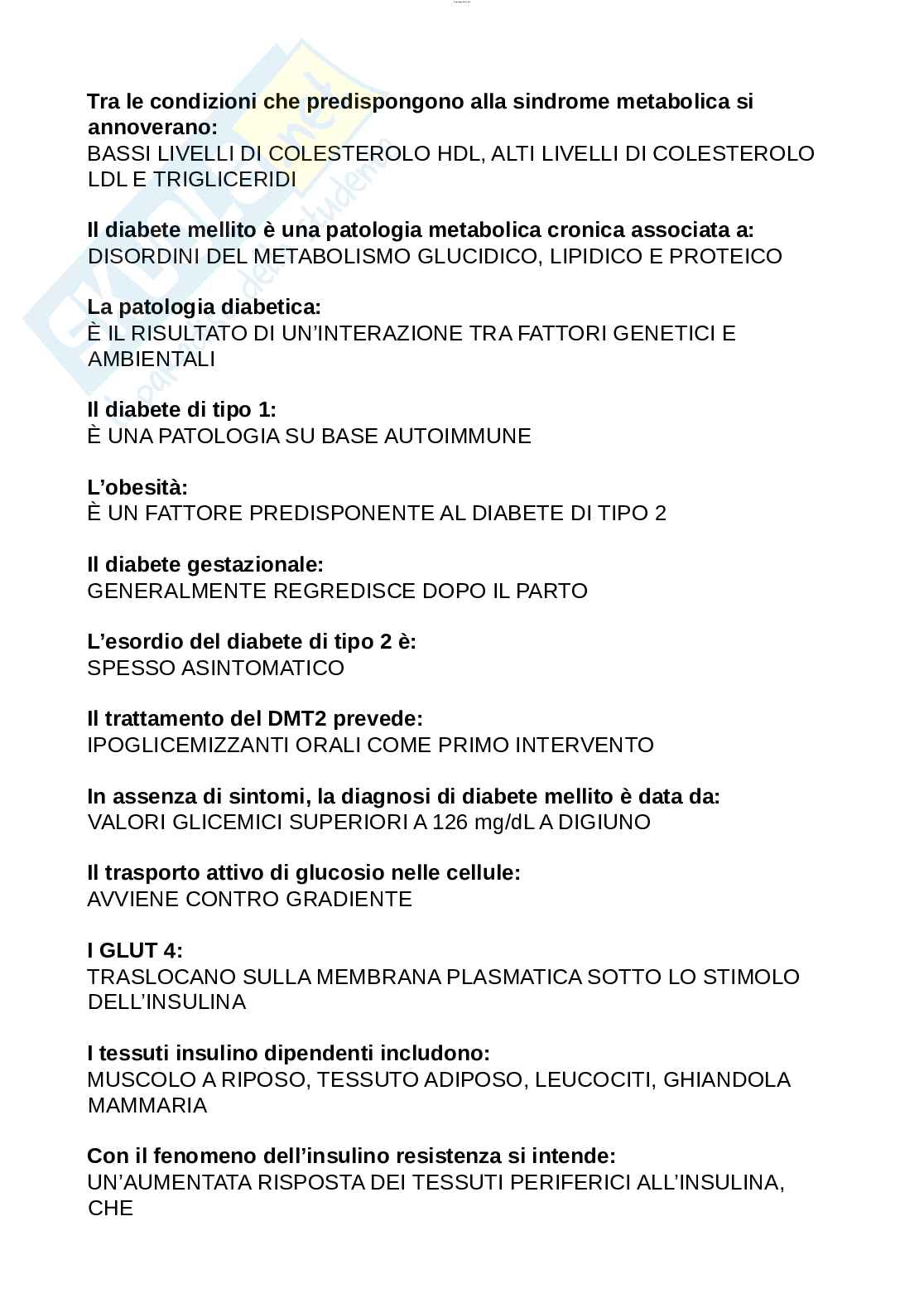 Paniere esame Nutrizione ed endocrinologia, Endocrinologia applicata all'attività motoria  Pag. 16