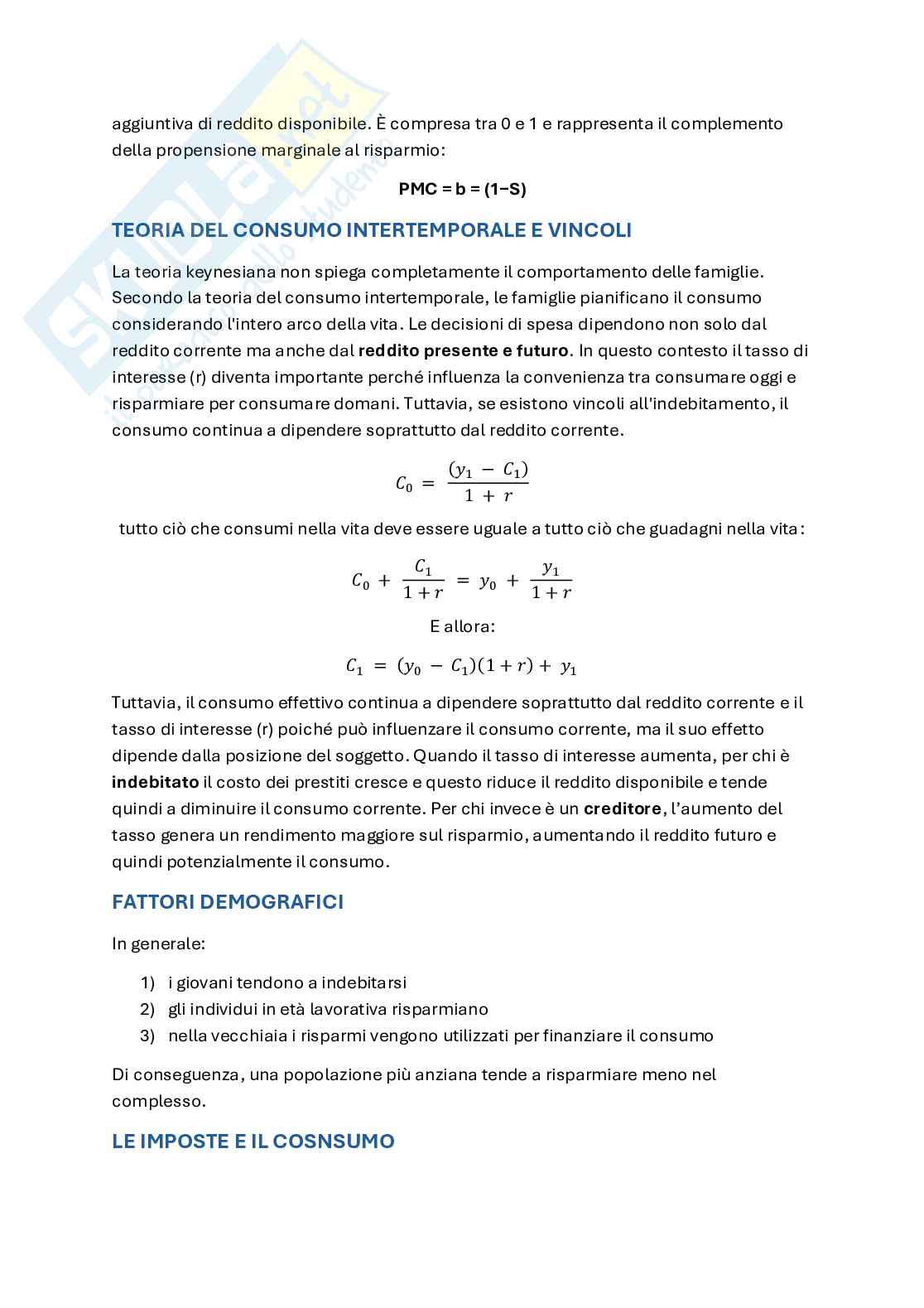 Riassunto esame Macroeconomia, Prof. Parisi Lavinia, libro consigliato Macroeconomia, Wyplosz Pag. 11