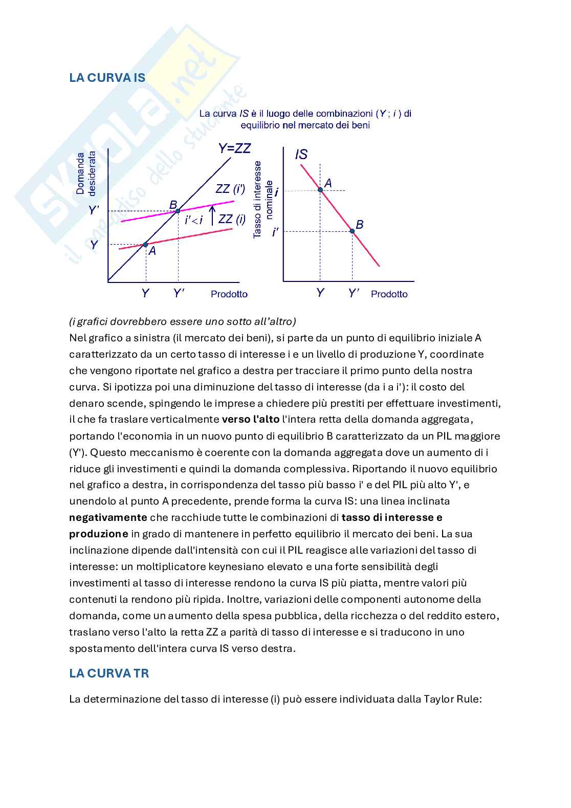Riassunto esame Macroeconomia, Prof. Parisi Lavinia, libro consigliato Macroeconomia, Wyplosz Pag. 21