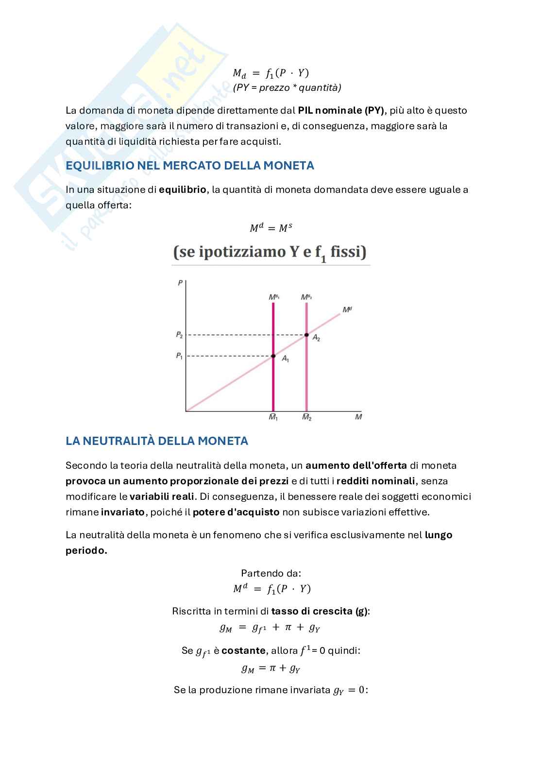 Riassunto esame Macroeconomia, Prof. Parisi Lavinia, libro consigliato Macroeconomia, Wyplosz Pag. 6