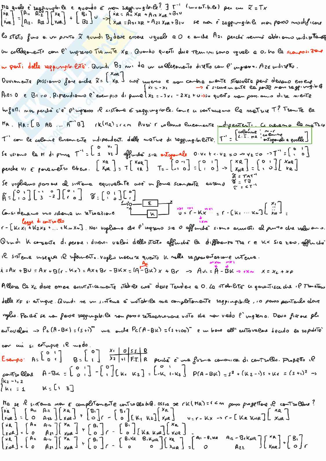 Teoria per l'esame di Teoria dei sistemi - parte 2 Pag. 16