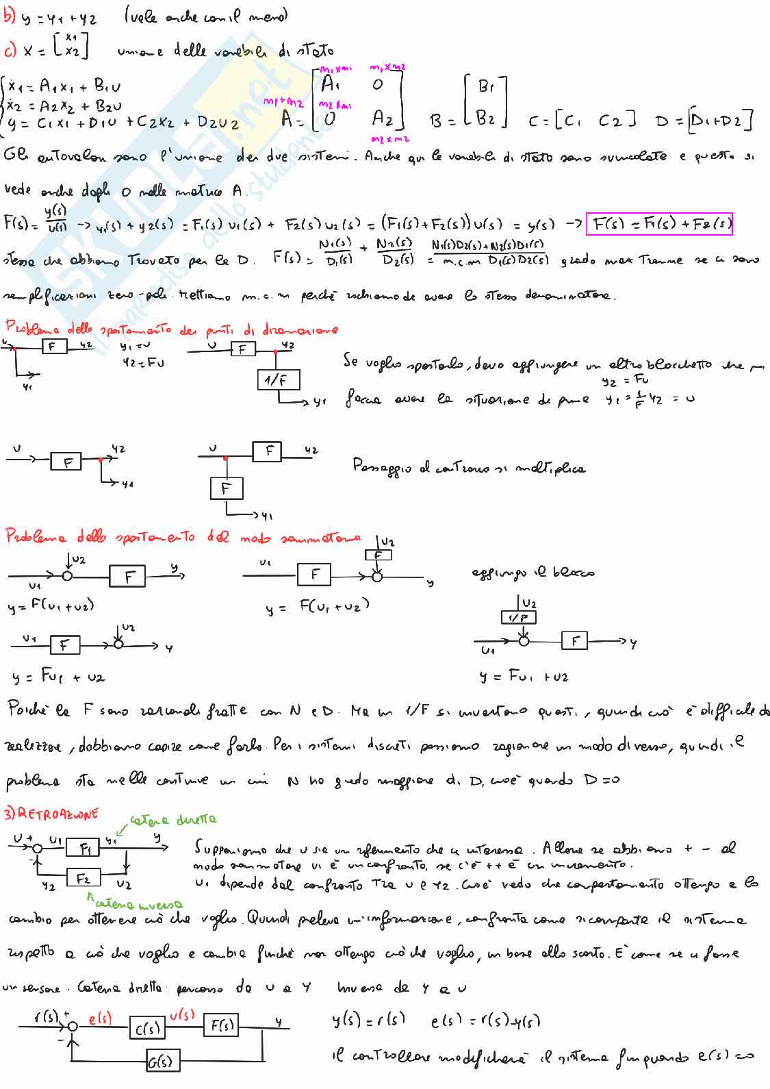Teoria per l'esame di Teoria dei sistemi - parte 2 Pag. 6