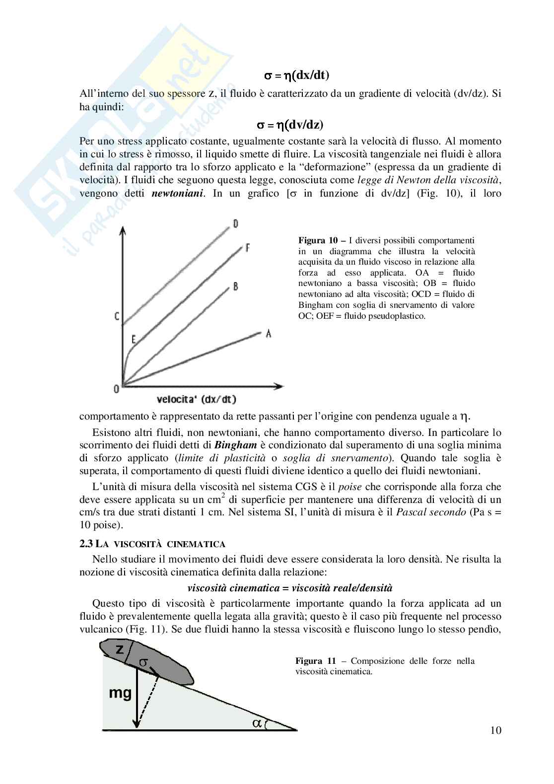 Vulcanologia e Rischio vulcanico Pag. 11