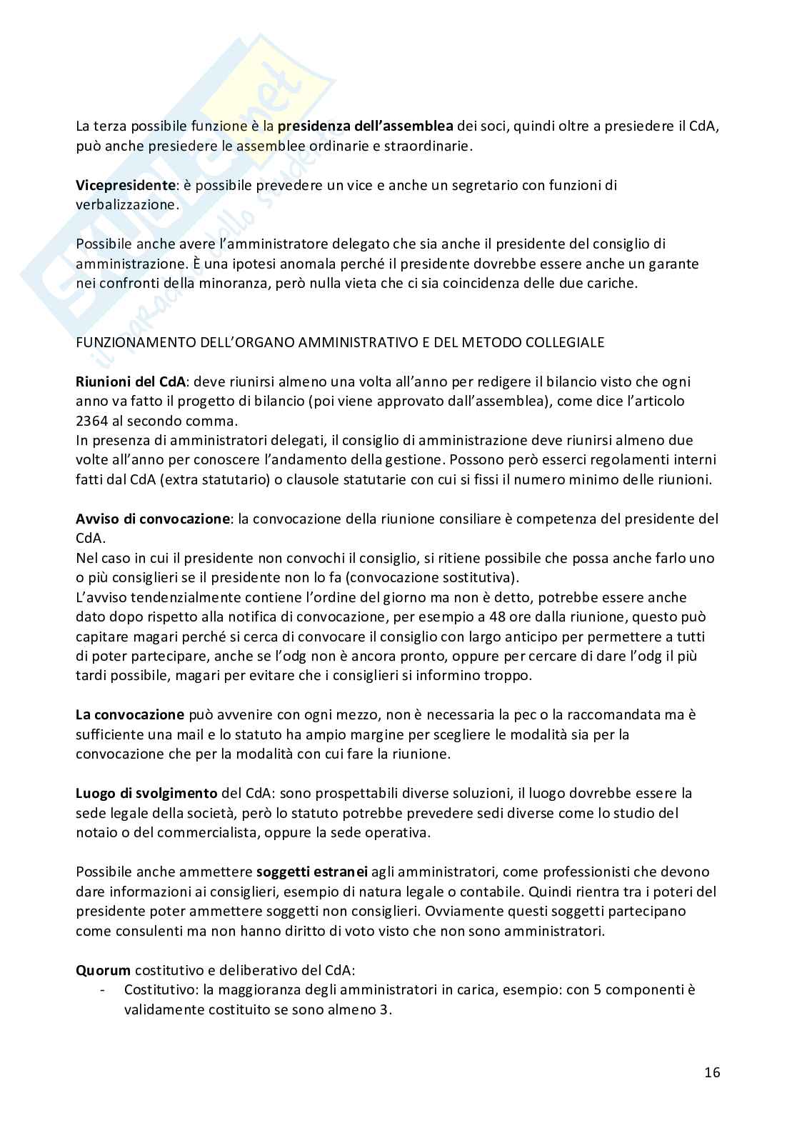 Diritto Commerciale progredito Pag. 16