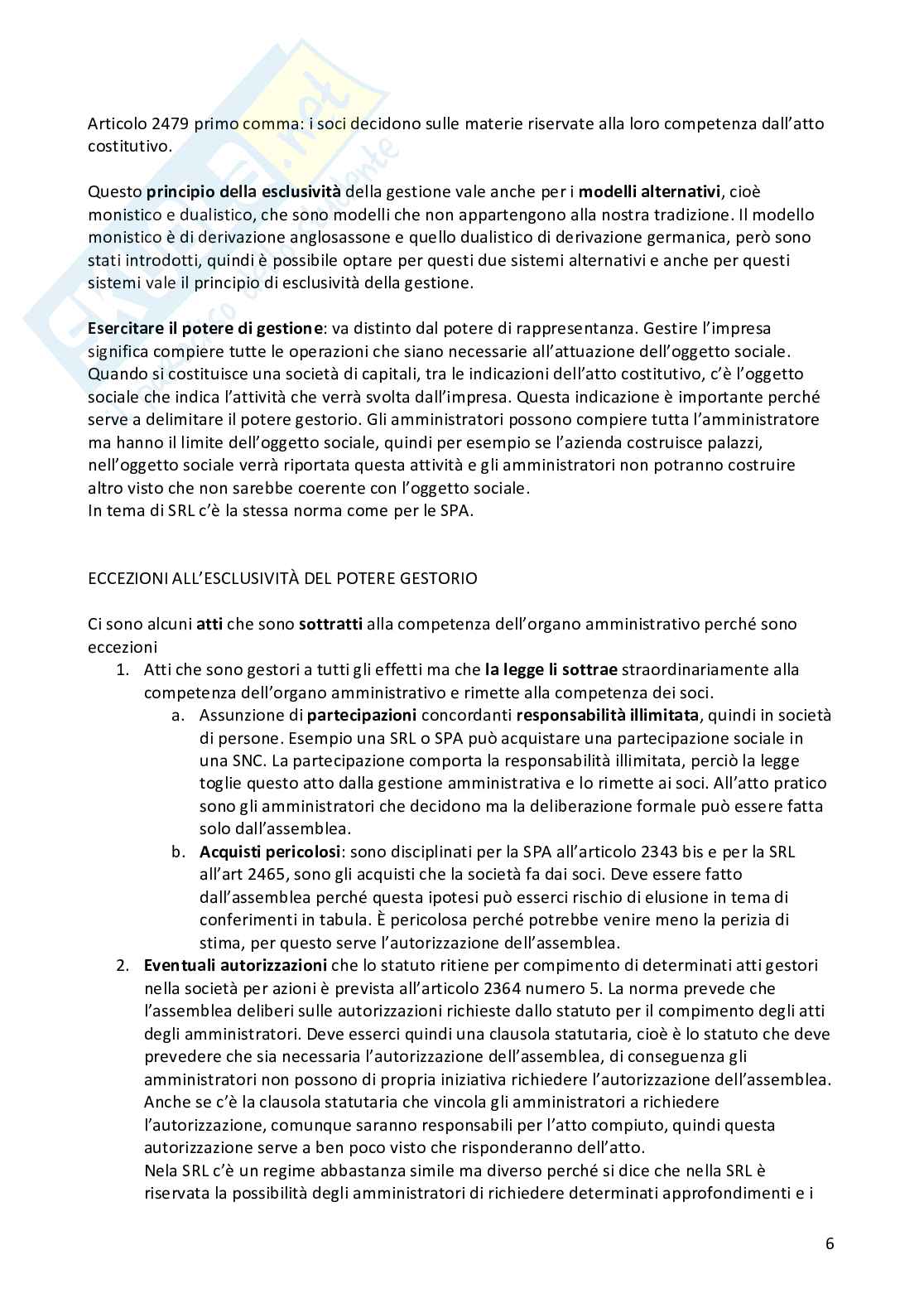 Diritto Commerciale progredito Pag. 6