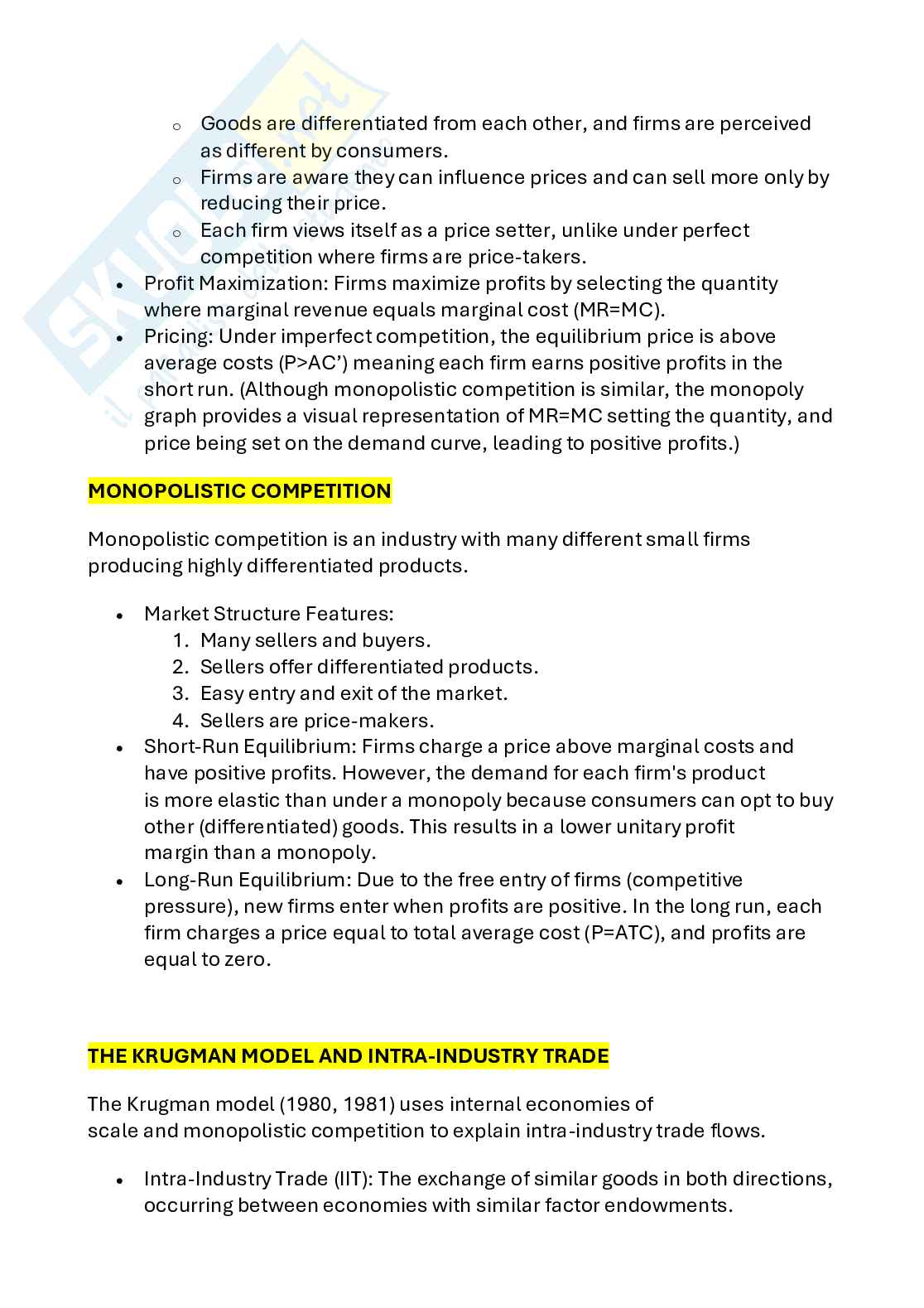 International economics   Pag. 41