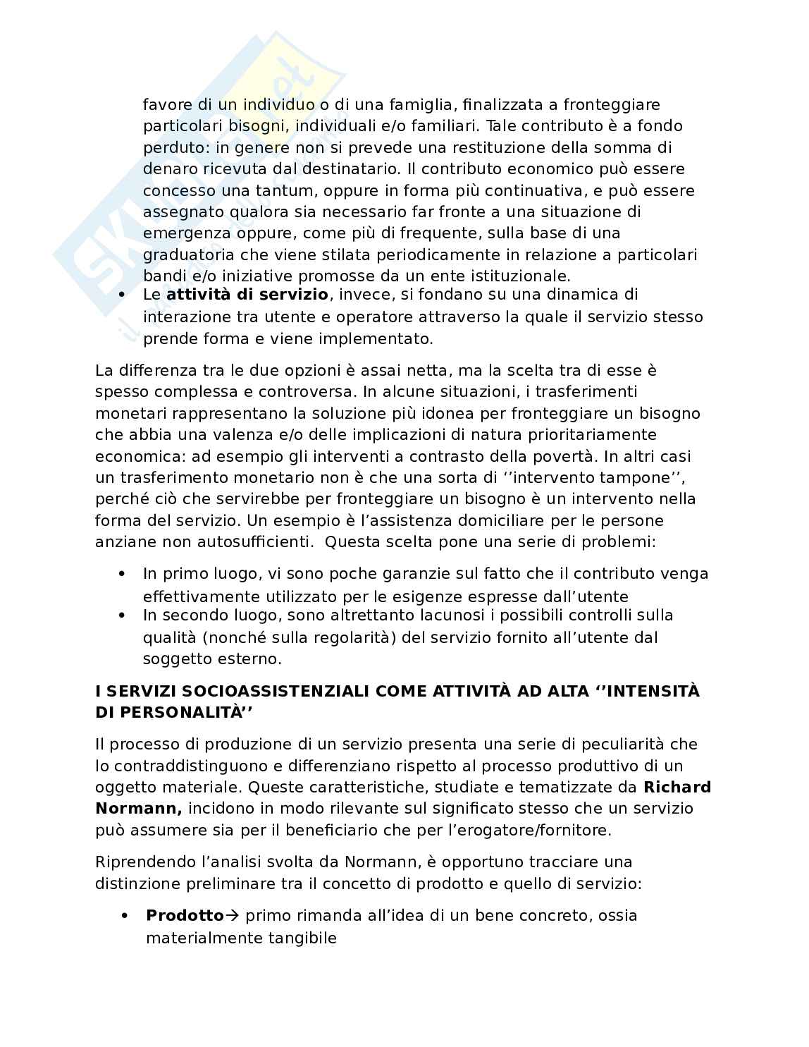 Organizzazione dei servizi socioassistenziali Pag. 2