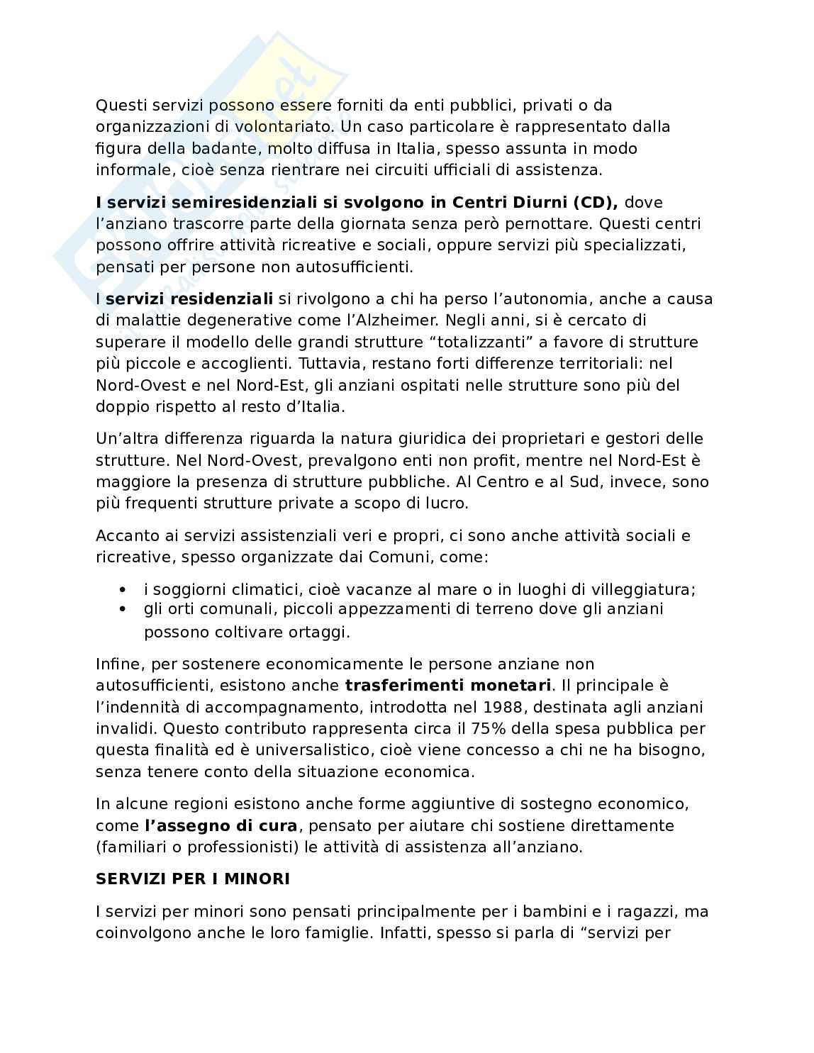 Organizzazione dei servizi socioassistenziali Pag. 31