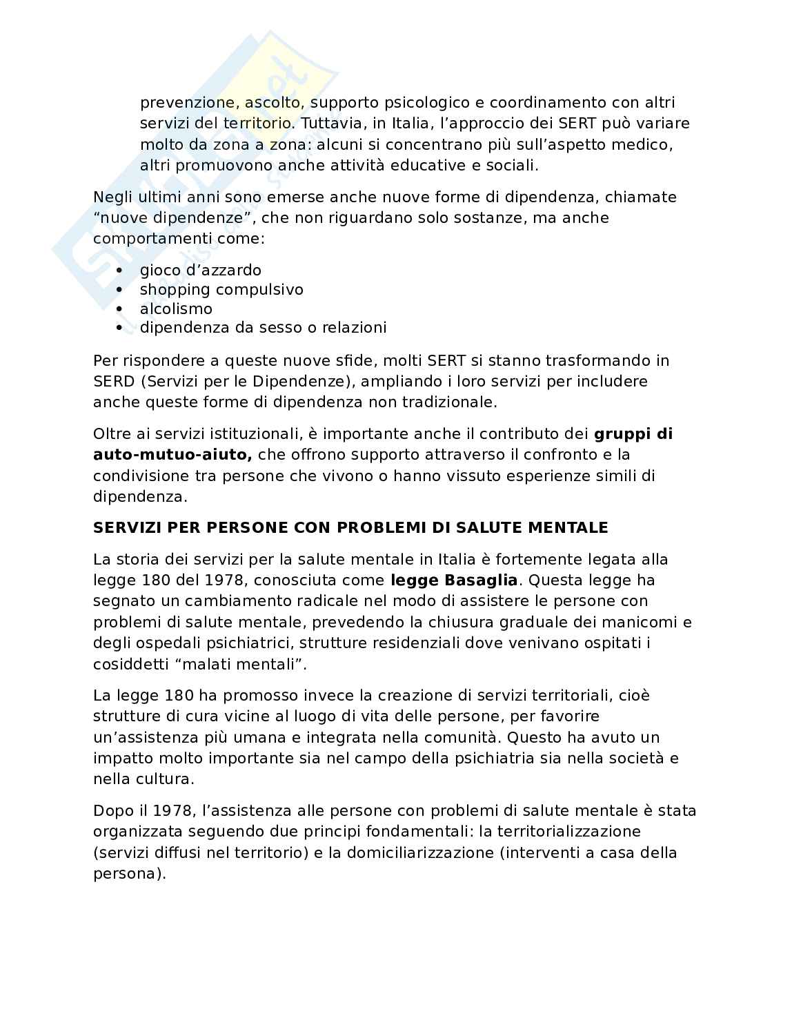 Organizzazione dei servizi socioassistenziali Pag. 36