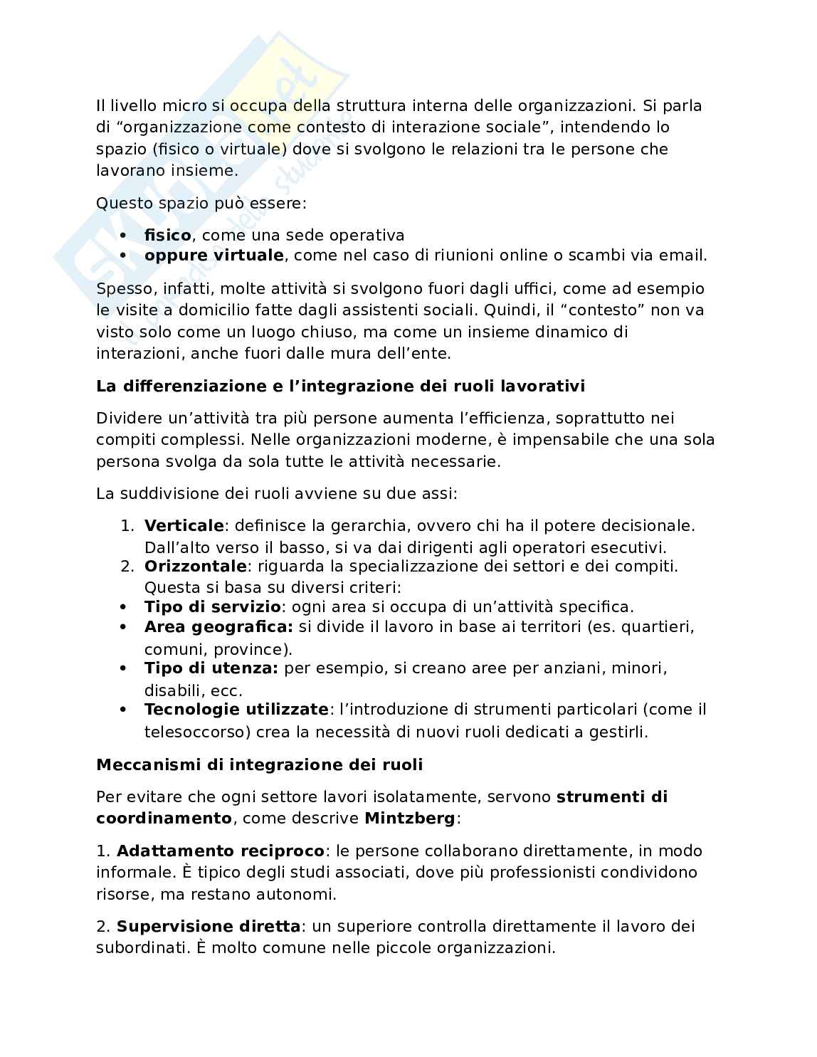 Organizzazione dei servizi socioassistenziali Pag. 6