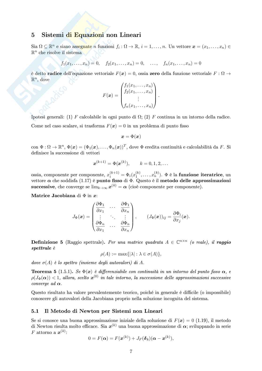 Calcolo numerico  Pag. 16