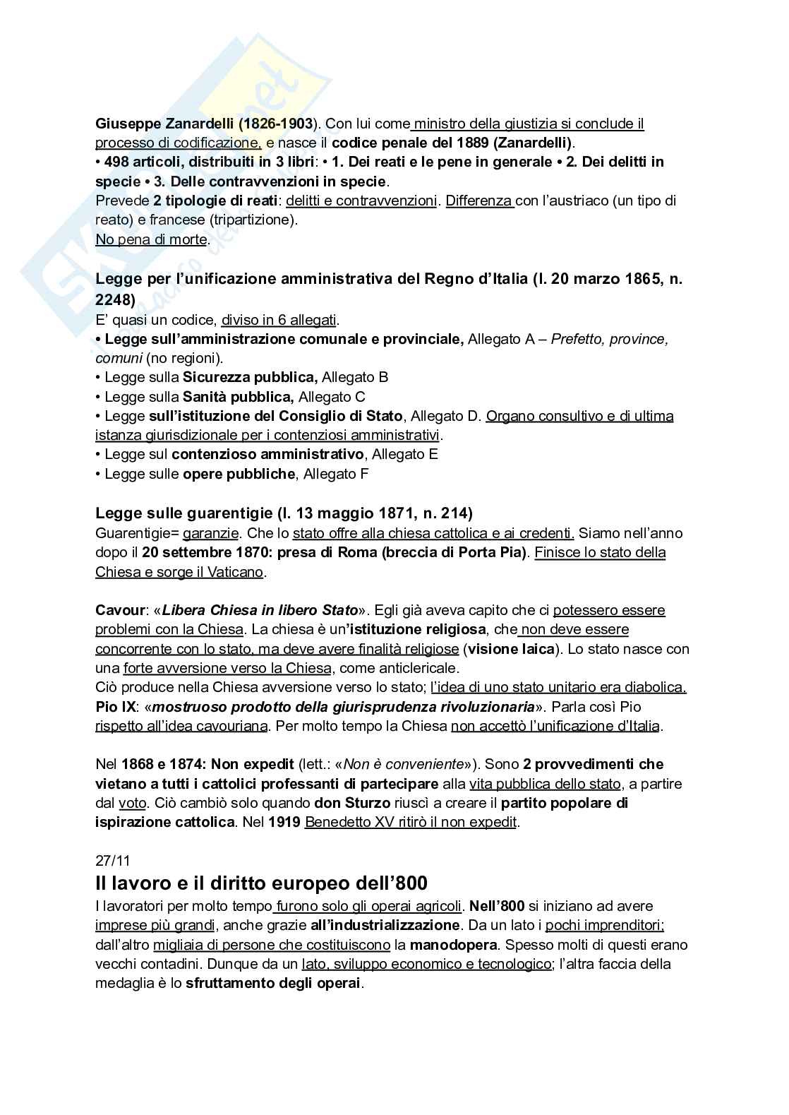 Riassunto esame Storia del diritto moderno e contemporaneo, Prof. Tavilla Elio, libro consigliato Tempi del diritto, Tavilla Pag. 36