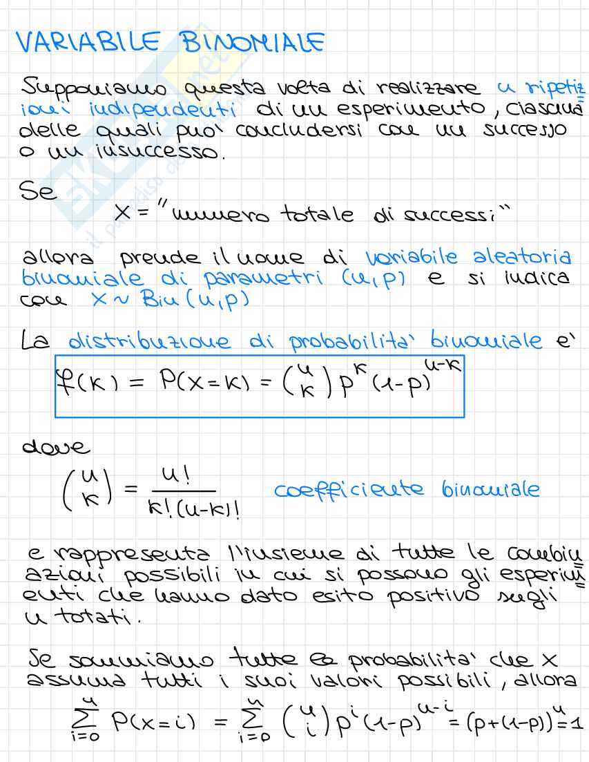 Appunti completi Probabilità e statistica Pag. 36