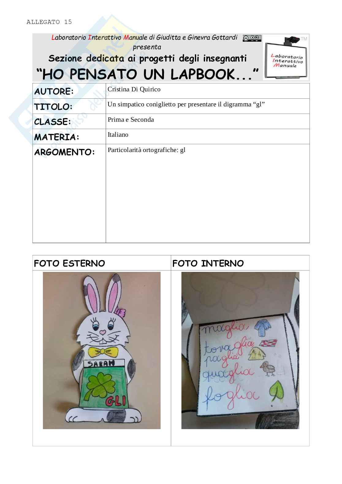 Esempio uda lezione simulata per la scuola primaria e concorsi pubblici italiano titolo la grammatica Pag. 56