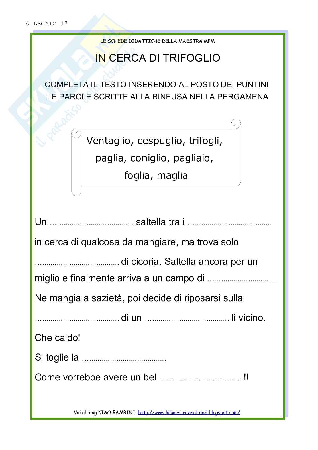 Esempio uda lezione simulata per la scuola primaria e concorsi pubblici italiano titolo la grammatica Pag. 61
