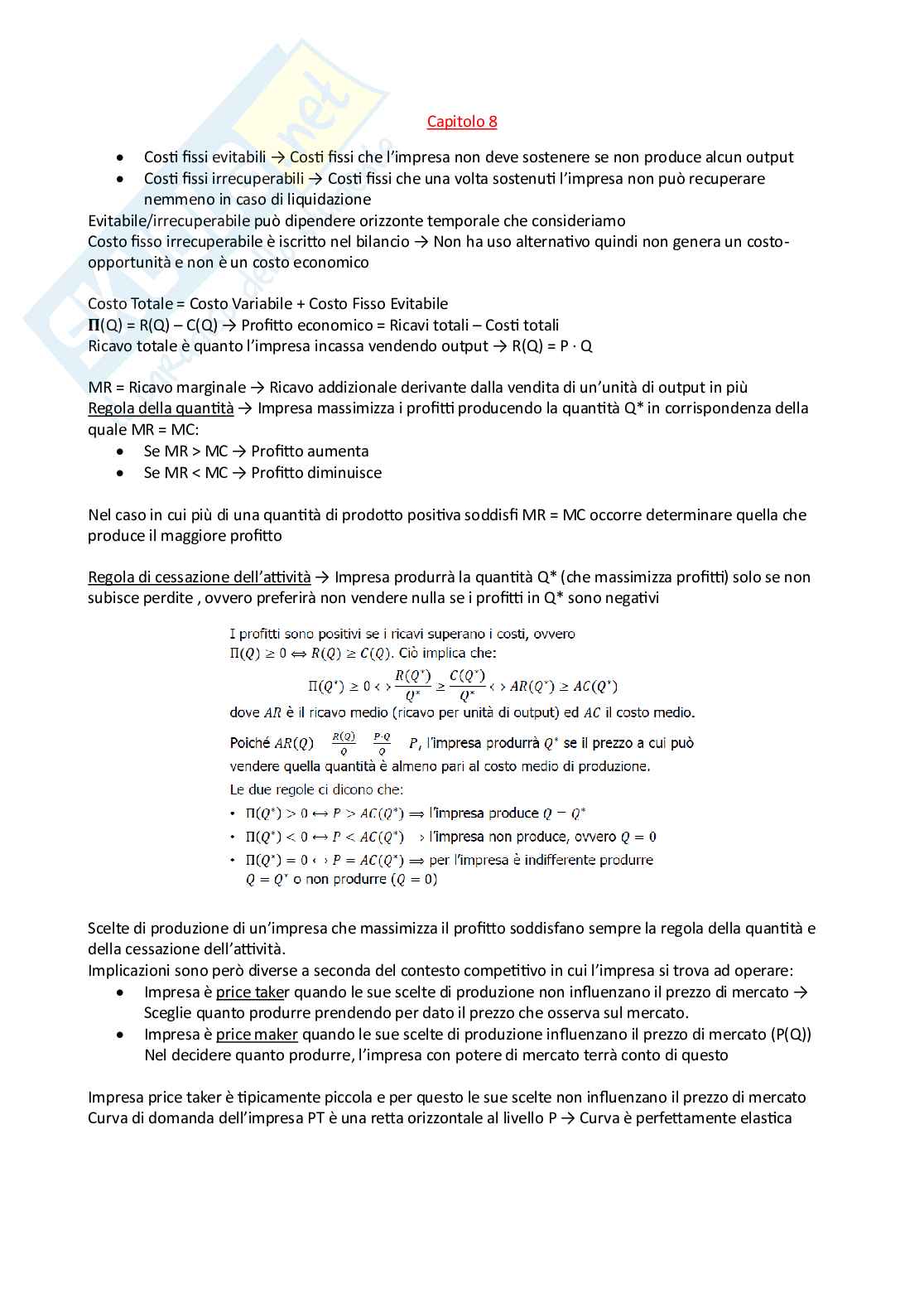 Microeconomia - esame completo Pag. 26