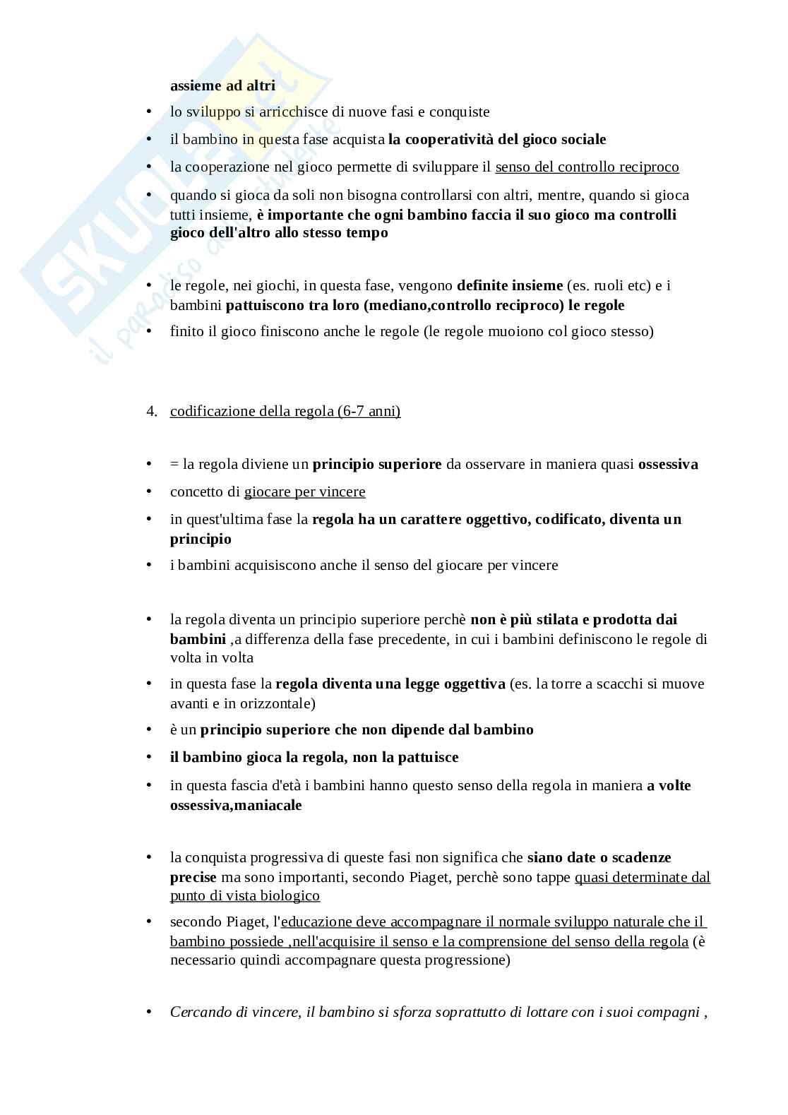 Appunti di Pedagogia del Gioco e dello Sport Pag. 46