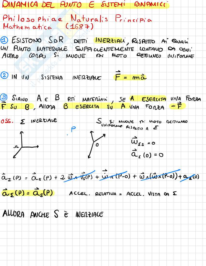 Appunti Meccanica razionale - Seconda parte Pag. 1