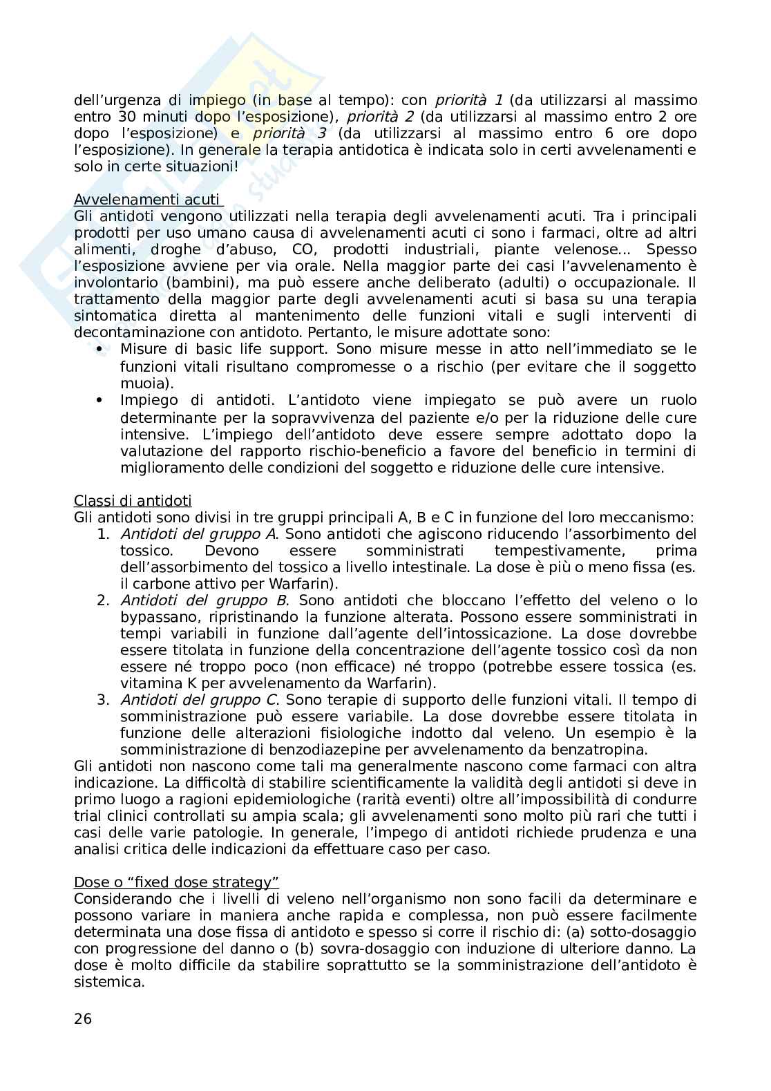 Tossicologia generale Pag. 26