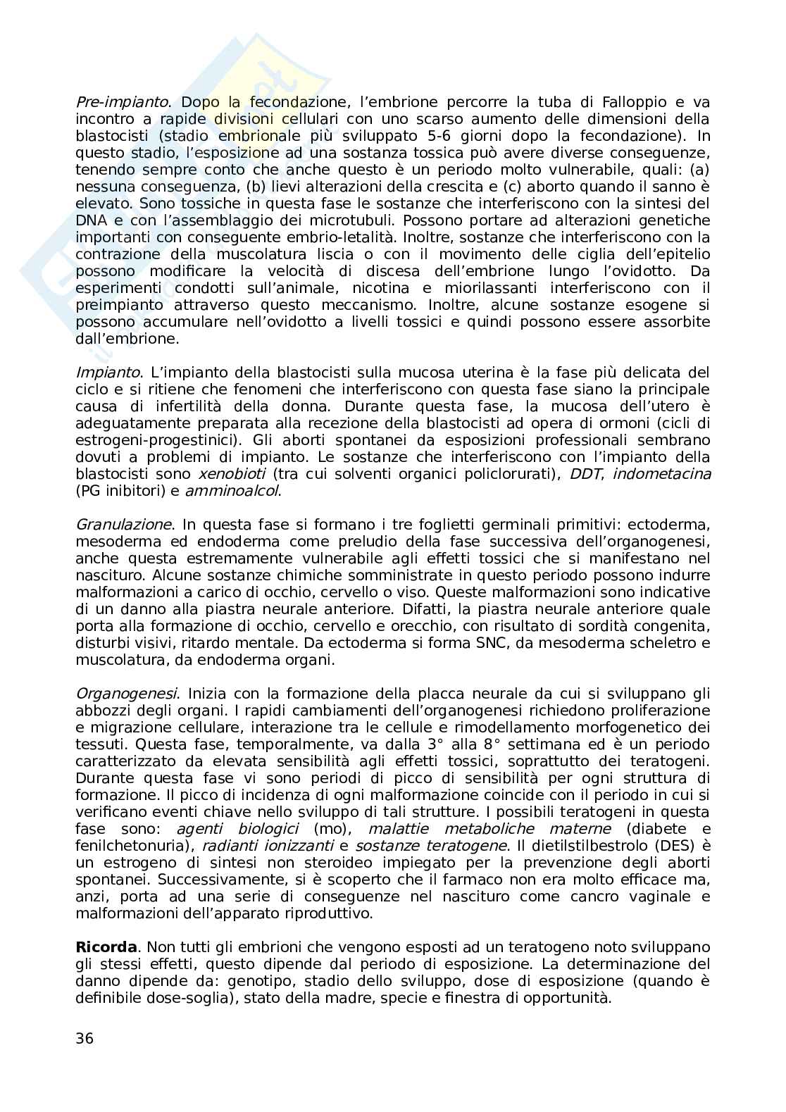 Tossicologia generale Pag. 36