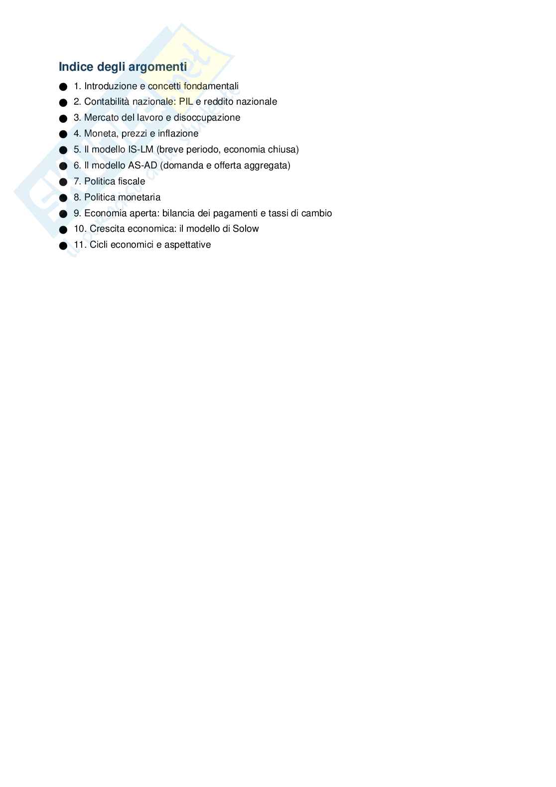Schemi base di Macroeconomia Pag. 2