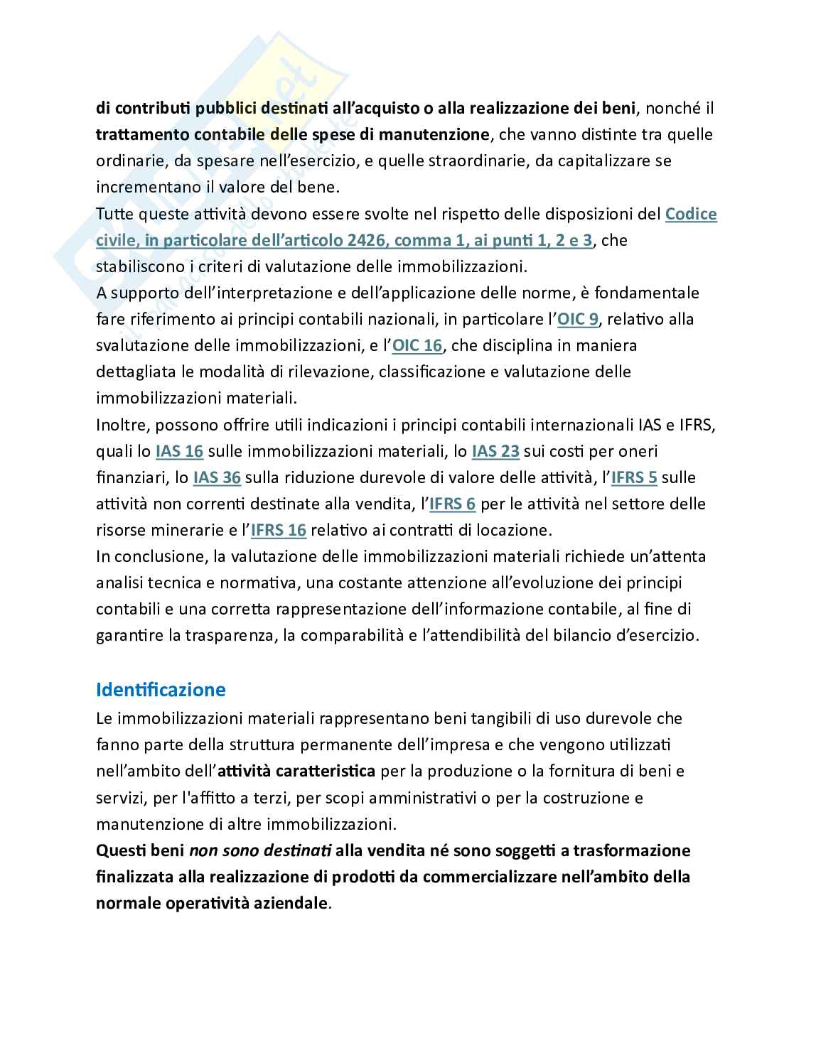 Bilancio e analisi economico-finanziaria - Teoria, parte 5 - I criteri di valutazione Pag. 16