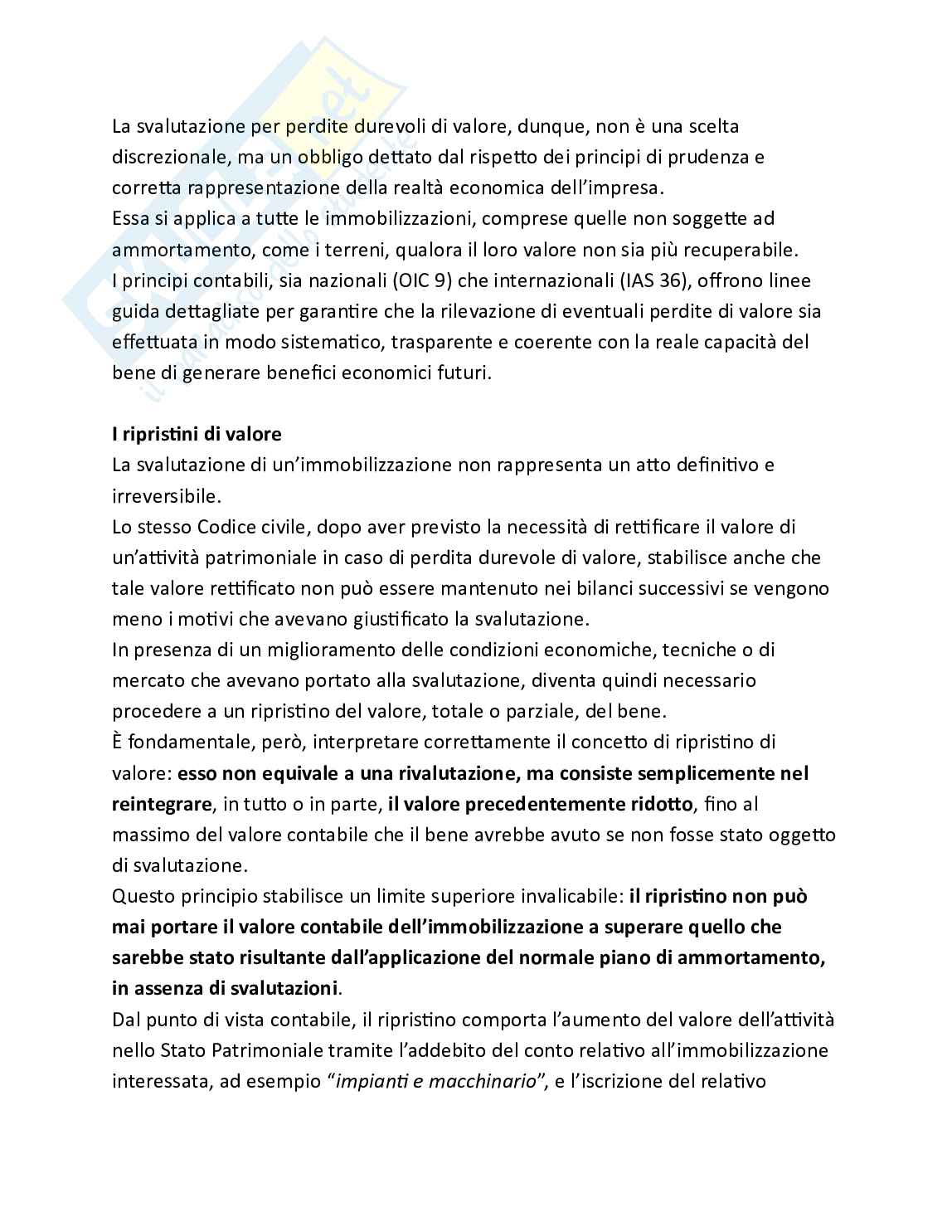 Bilancio e analisi economico-finanziaria - Teoria, parte 5 - I criteri di valutazione Pag. 36