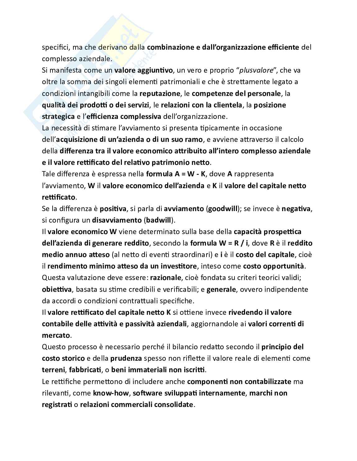 Bilancio e analisi economico-finanziaria - Teoria, parte 5 - I criteri di valutazione Pag. 66