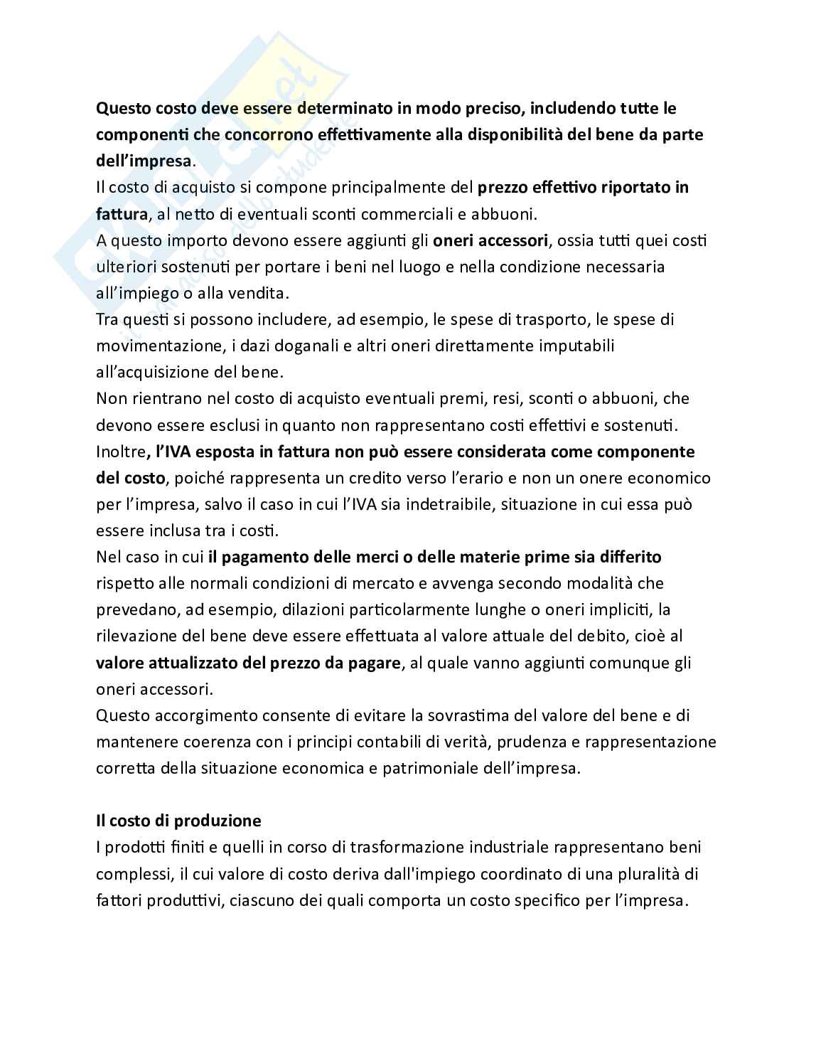 Bilancio e analisi economico-finanziaria - Teoria, parte 5 - I criteri di valutazione Pag. 81