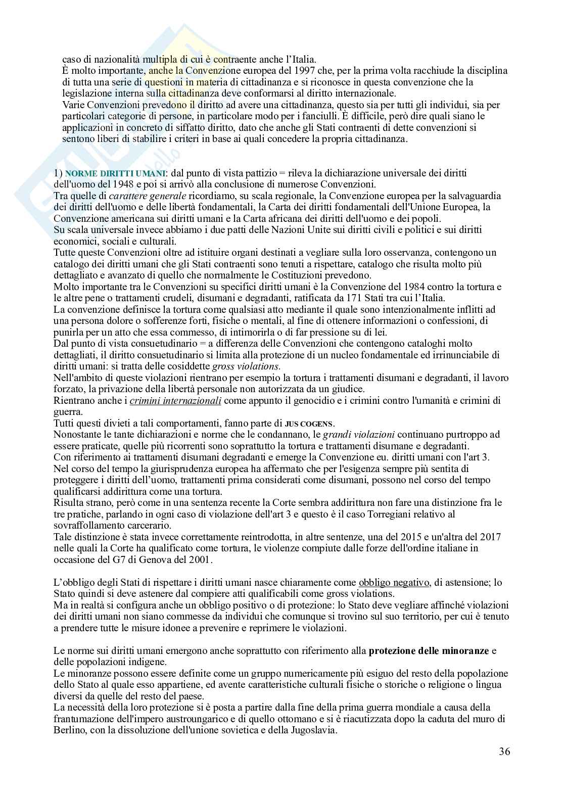 Riassunto esame Diritto Internazionale, Prof. Bartolini Giulio, libro consigliato Diritto internazionale, Conforti Pag. 36